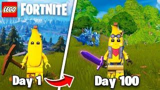 I Survived 100 Days in Lego Fortnite