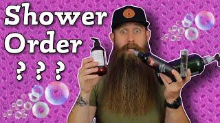 My Beard Shower Products Routine - Which Order?