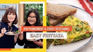 Zooey Deschanel & Jen Phanomrats Delicious Frittata  The Farm Project