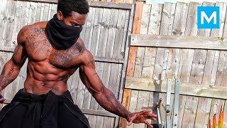 REAL NINJA with Amazing Skills - Giga Uguru  Muscle Madness