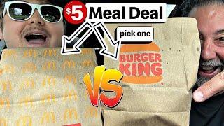 NEW $5 Meals - McDonalds vs Burger King