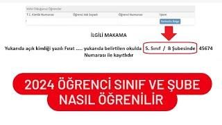 2024 ÖĞRENCİ SINIF VE ŞUBE ÖĞRENME  E OKUL ÖĞRENCİ SINIF ÖĞRENME  ÖĞRENCİ ŞUBE ÖĞRENME