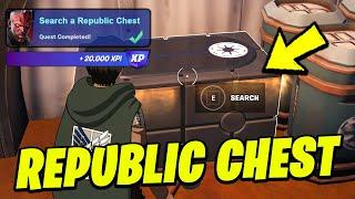 How to EASILY Search a Republic Chest - Fortnite Star Wars Quests