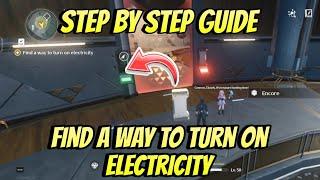 Find a way to turn on electricity Wuthering Waves