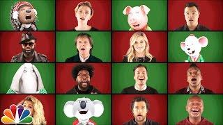 Jimmy Fallon Paul McCartney and Sing Cast Perform Wonderful Christmastime A Cappella