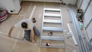  How to assemble and install a sliding door kit from Knauf  drywall