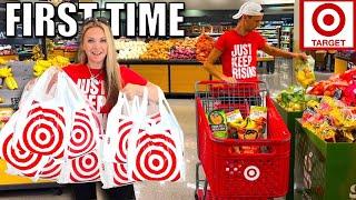BRITISH FAMILY first time FOOD SHOPPING at TARGET  grocery haul