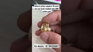 Natural Yellow Sapphire  Pukhraj  Unheated sapphire  Best quality yellow sapphire  shorts 