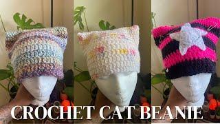 FAST CROCHET CAT BEANIE TUTORIAL #crochet #diy #tutorial