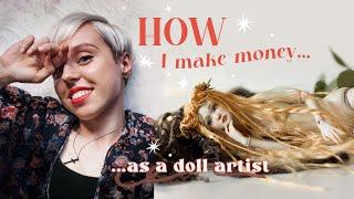 How I make money as a full-time doll artist with numbers