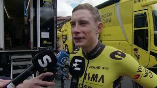 Jonas Vingegaard   Interview at the finish   Stage 1   Itzulia Basque Country 2024