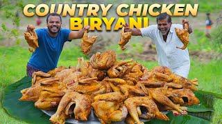 Country Chicken Biryani  Yummy Hyderabadi Chicken Biryani  Naatukodi Biryani