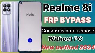 Realme 8i  FRP BYPASS  Android 13 without PC RMX3151 Google account remove