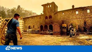 California wildfire destroys parts of famed Napa Valley winery