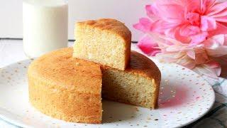 Eggless Vanilla Sponge Cake  Soft & Spongy