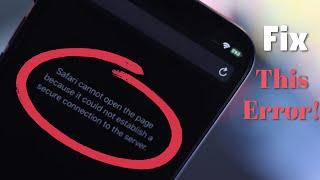 How to Fixed iPhone Says Safari Cannot Open the Page Safari Cannot Connect to Server on iPhone