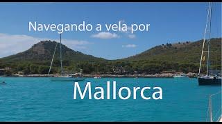 Navegando a vela por Mallorca.