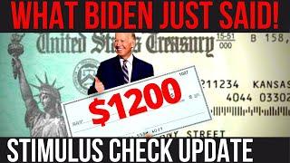 $1200 STIMULUS PAYMENTS ANNOUNCED Social Security Fiasco + Biden Economy + Stimulus Check Update