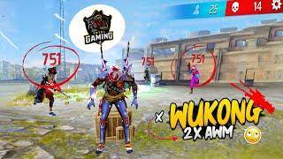 Wukong Rocked  Double Awm Solo Vs Squad Op Gameplay  Free Fire