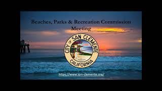 Beaches Parks and Recreation Commission Meeting April 9 2024