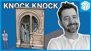 Modeling a FRONT DOOR Live in SketchUp