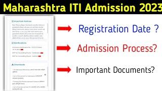 Maharashtra ITI Admission 2023  ITI Registration Date 2023  ITI Admission Process 2023  #ITI