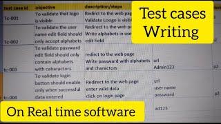 How to write test case on a Login Page of any software  Learn with Real Time Software #testcases