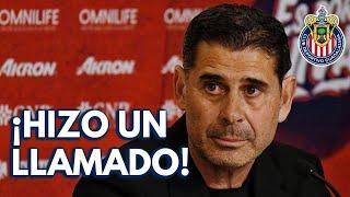 FERNANDO HIERRO HACE UN LLAMADO  CHIVAS