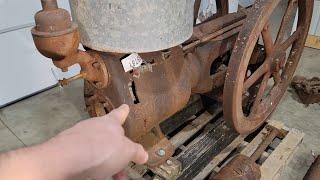 One of the WEIRDEST antique single cylinder engines you will ever see