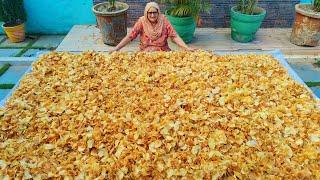 1 MILLION POTATO CHIPS RECIPE BY GRANNY  STREET FOOD  INDIAN RECIPES  PERFECT CHIPS  ALO RECIPES