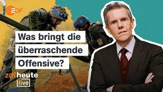 Ukrainischer Angriff auf die russische Region Kursk Was das für den Krieg bedeutet  ZDFheute live