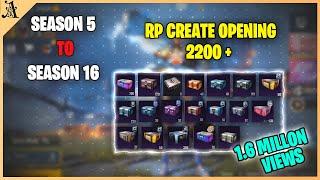 Free 2200+ RP Crates opening  Season 5 - Season 16  10x Royal Pass Giveaway