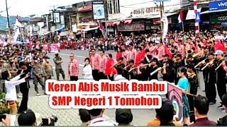 Wow Gokil Keren Musik Bambu SMP Negeri 1 Kota Tomohon  Pawai 17.08.2022