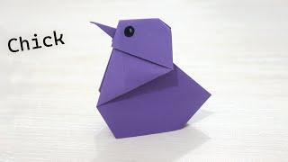Cute Origami Chick - Easy Paper Chicken folding
