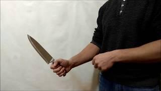 Как крутить нож смена хвата одной рукой