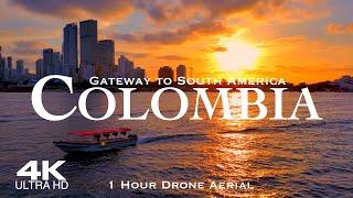 4K Best of COLOMBIA 2024  1 Hour Drone Aerial Relaxation of Bogotá & Colombia Ultra HD