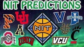 FULL March Madness *NIT* Tournament 2024 Bracket Predictions