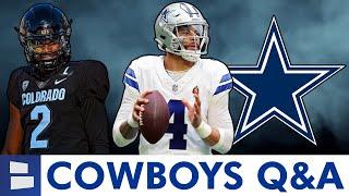 Dallas Cowboys Rumors Q&A Dak Prescott & Micah Parsons Contract Extensions? Draft Shedeur Sanders?