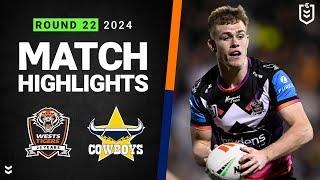 NRL 2024  Wests Tigers v Cowboys  Match Highlights