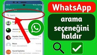 Yeni güncellemeWhatsAppın yeni arama seçeneği nasıl kaldırılır -2024