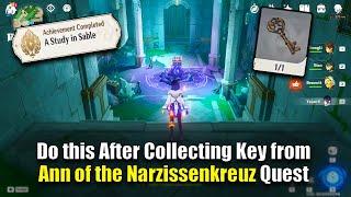 Use Narzissenkreuz Ord Key to open the Gate  A Study in Sable Achievement  Fontaine