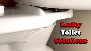 Leaking Toilet - How to Replace Toilet Bolts and Flush Gasket Seal O-Ring