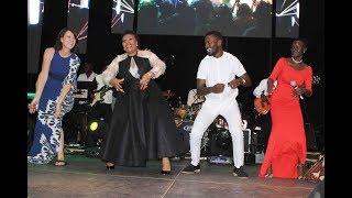 Chaka Chaka joined by Bobi Wine for a good case  Chaka Chaka in Uganda