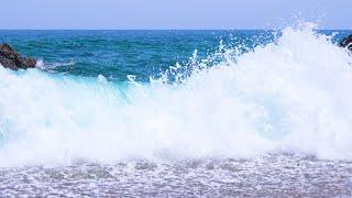 Blue ocean cool and refreshing waves ASMR  Nature Sounds Sleep Focus White Noise