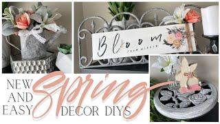 3 New and *EASY* Spring Decor DIYs  High End Spring DIYs  Faux concrete SPRING Decor DIYs