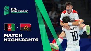 HIGHLIGHTS Afghanistan v Angola  FIFA Futsal World Cup Uzbekistan 2024