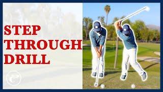 Golf Transition Drills - STEP THROUGH DRILL