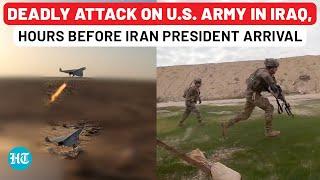 Huge Attack On US Army In Iraqs Baghdad Hours Before Iran Presidents Arrival For Trip  Israel