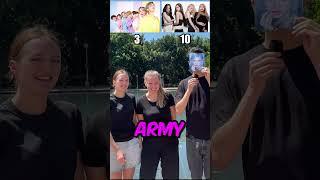 ARMY OR BLINK? BTS or BLACKPINK KPOP BATTLE #blackpink #bts #btsarmy #blink #army #kpop #v #jisoo