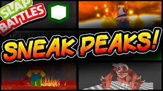 ALL Guide Bossfight Sneak Peaks  - Slap Battles Roblox